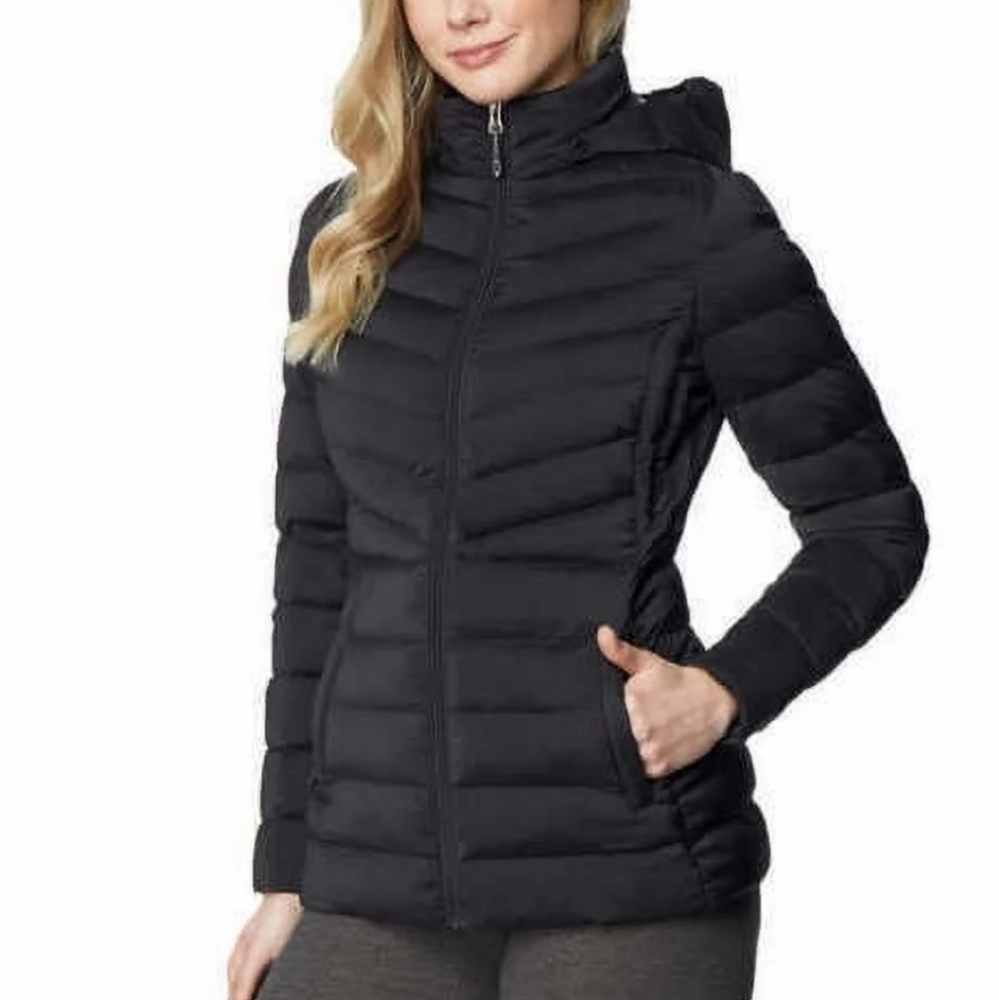 32 Degrees Women's Black Puffer Jacket